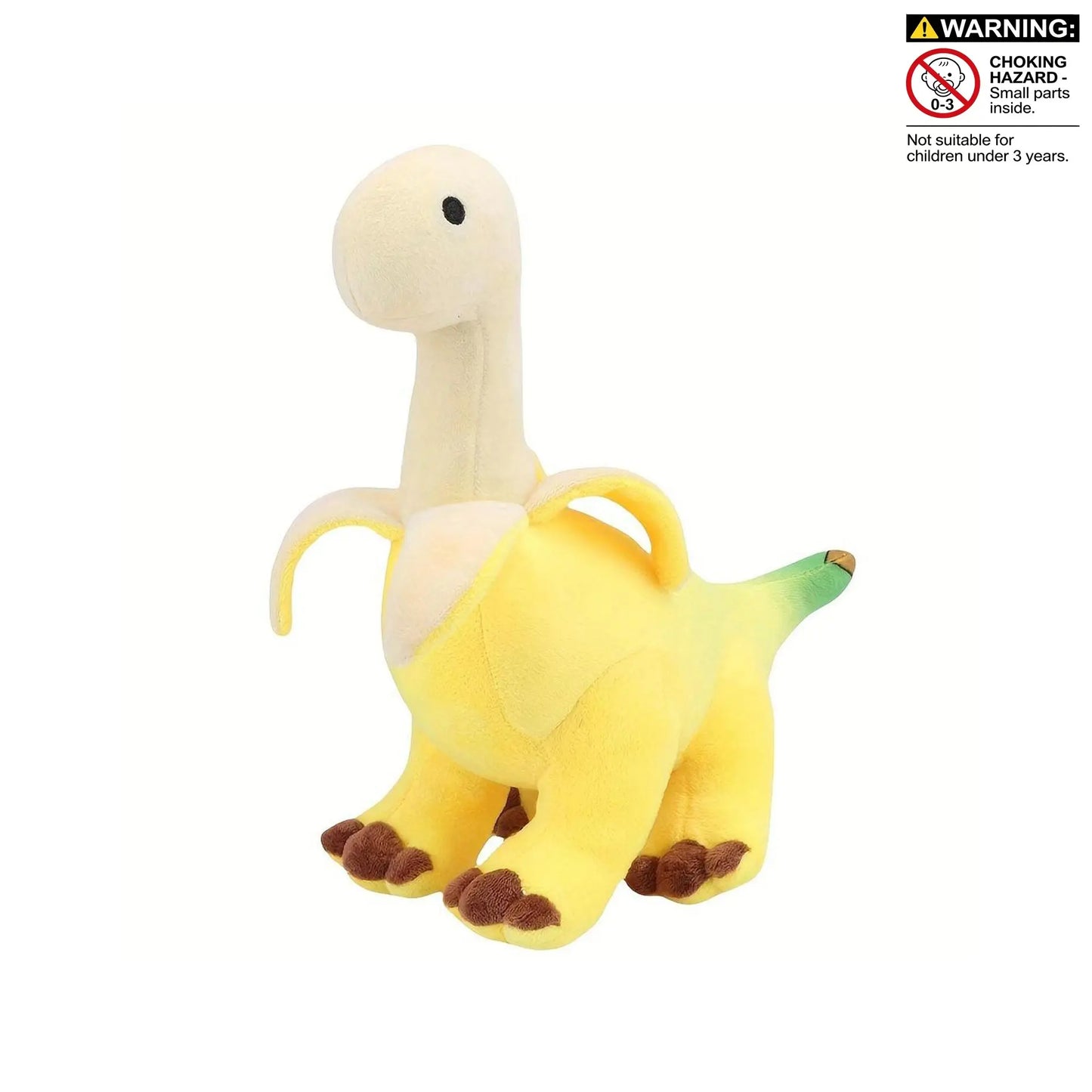 Kaiwatoy®Cute Banana Brontosaurus Design Plush Toy, Soft Stuffed Animal Plushie, Cartoon Banana Soft Dragon Doll, Home Decoration Gift