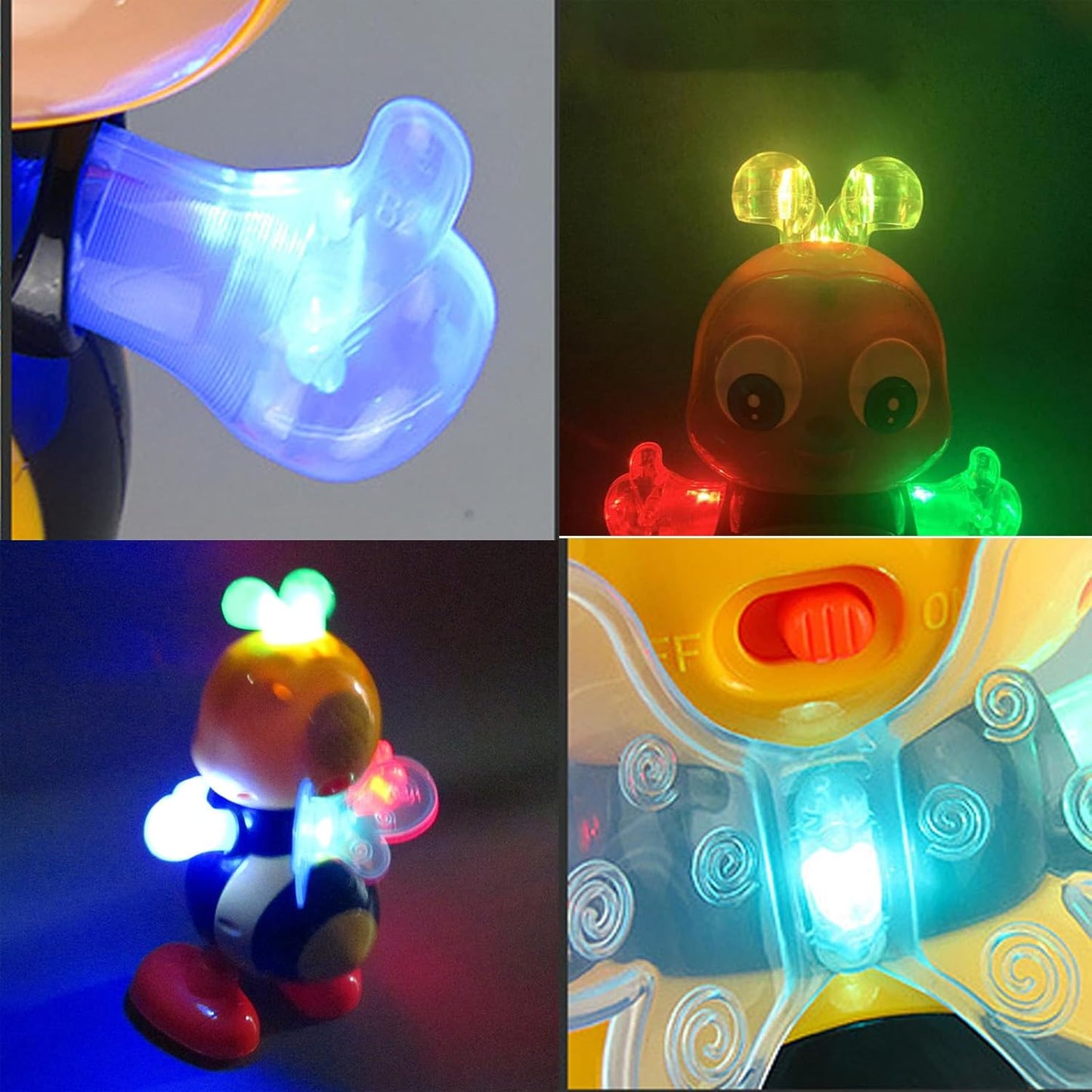 Kaiwatoy®Electric Bee,with Lights and Sounds, Cute Singing Walking Toys with Music LED Lights for Toddlers