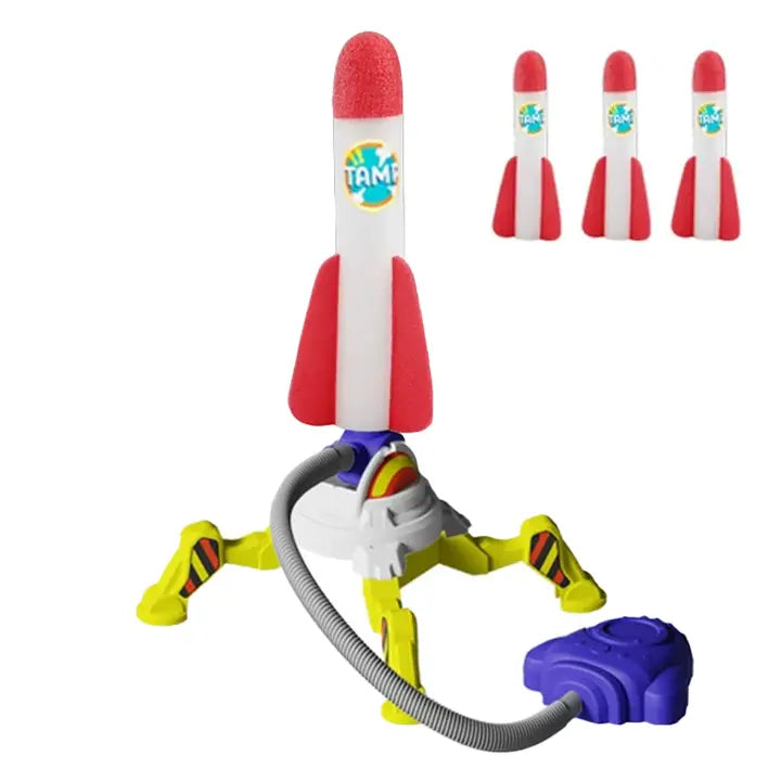 Kaiwatoy®Rocket Launch Toys 2 Pack Launchers for Kids with 6 Foam Rockets