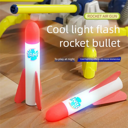 Kaiwatoy®Rocket Launch Toys 2 Pack Launchers for Kids with 6 Foam Rockets