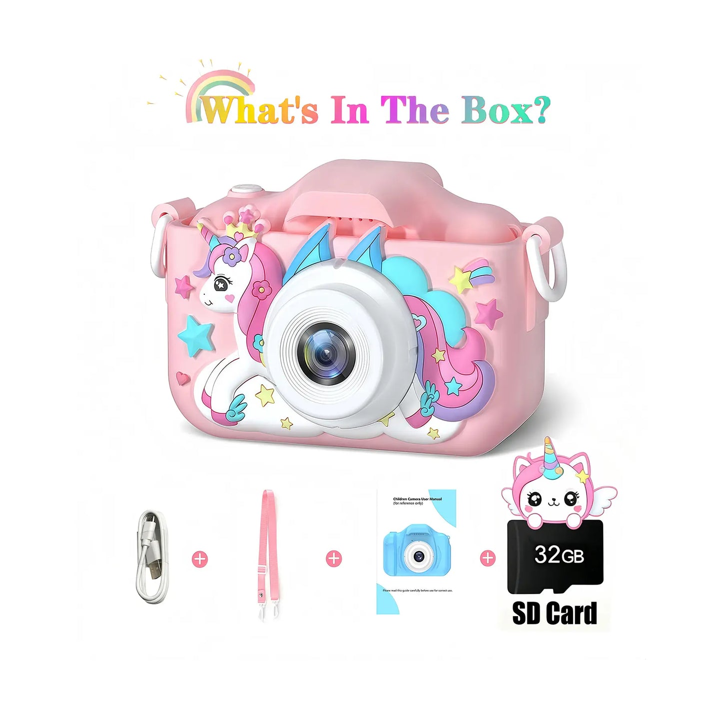 Kaiwatoy®Kids Digital Camera - Child Video Camera with Selfie Mode, HD Video Recording.Perfect Birthday orGifts for Kids (Ages 3-12)