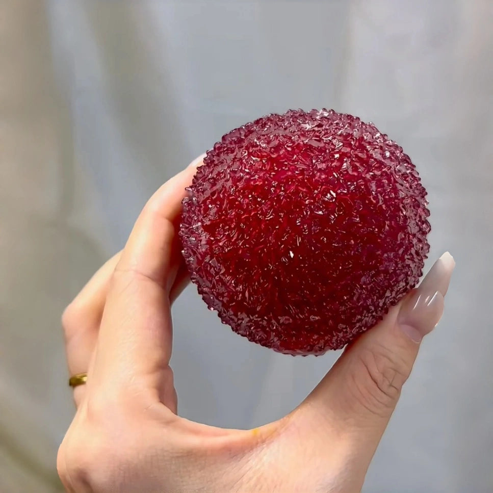 Red Cherry Crystal Slushy Ball (Zero bounce-back) Squish Fidget Toy