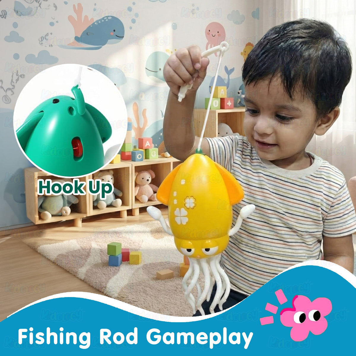 Electric Crawling & Dancing Octopus - Squid Toy