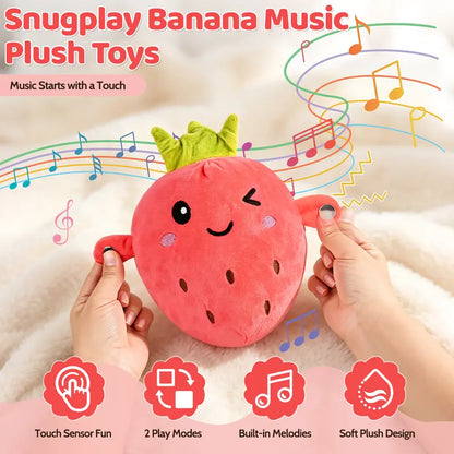 kaiwatoy Interactive Musical Plush Toy Set - Fruit & Vegetable Series(Batteries included)