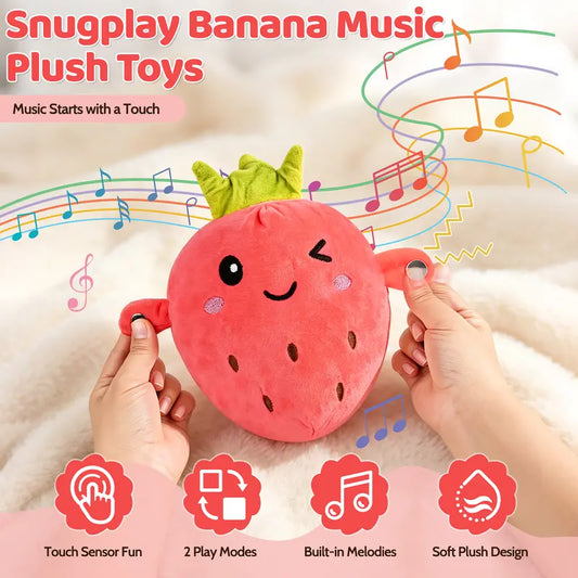 kaiwatoy Interactive Musical Plush Toy Set - Fruit & Vegetable Series(Batteries included)