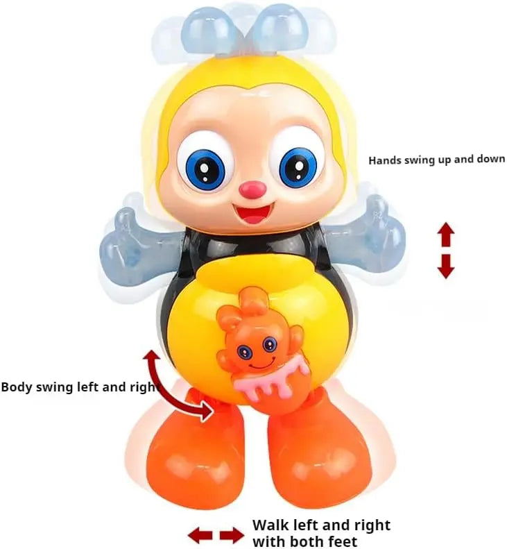Kaiwatoy®Electric Bee,with Lights and Sounds, Cute Singing Walking  Toys with Music LED Lights for Toddlers