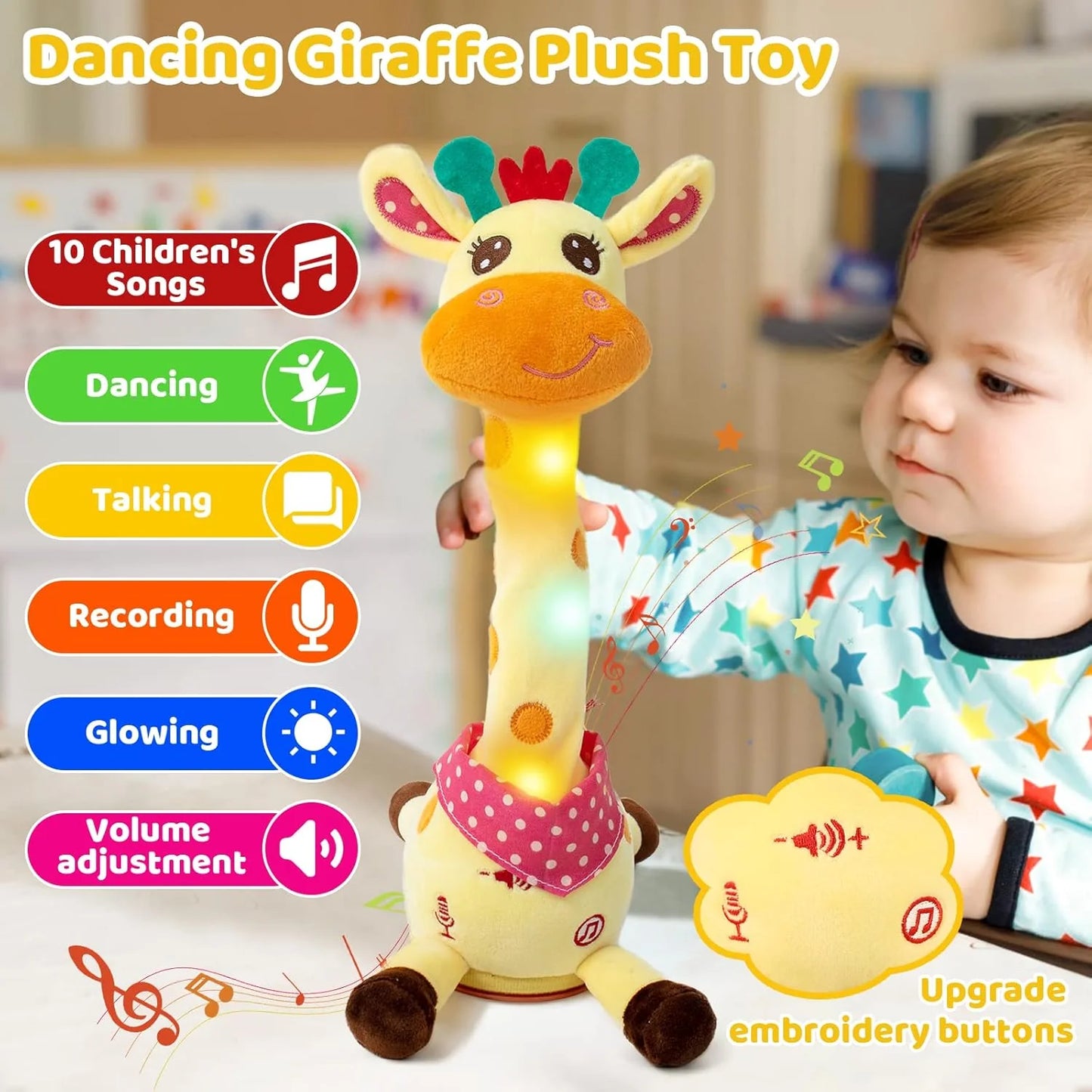 🦒 Interactive Singing Giraffe Plush Keeps Toddlers Entertained For Hours