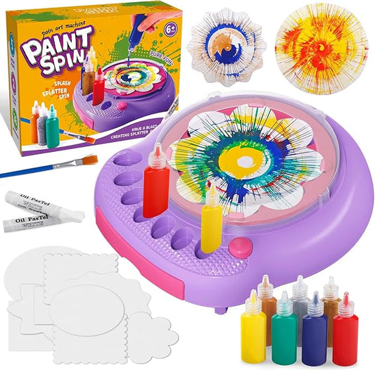 Kaiwatoy®Paint Spin Art Machine Kit for Kids, Arts & Crafts Painting Spinner Toys Kits Sets for Boys & Girls