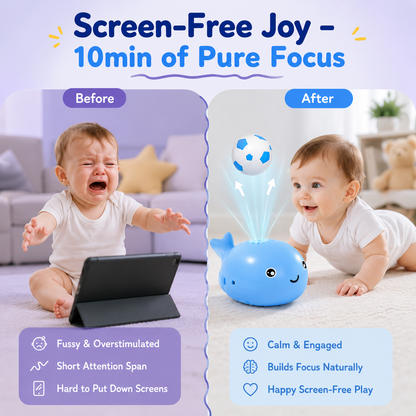 🔥 LIMITED TIME 50% OFF ⏰ | Floating Whale Sensory Ball –  Screen-Free Focus Training for Babies 6mo+