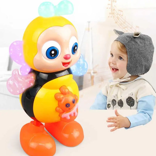 Kaiwatoy®Electric Bee,with Lights and Sounds, Cute Singing Walking  Toys with Music LED Lights for Toddlers
