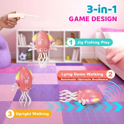 Electric Crawling & Dancing Octopus - Squid Toy