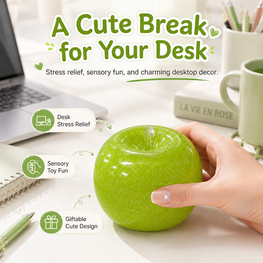 🍏 Squeeze This Apple To Melt All Your Stress Away!