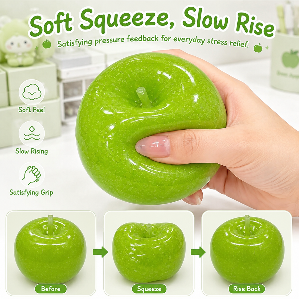 🍏 Squeeze This Apple To Melt All Your Stress Away!