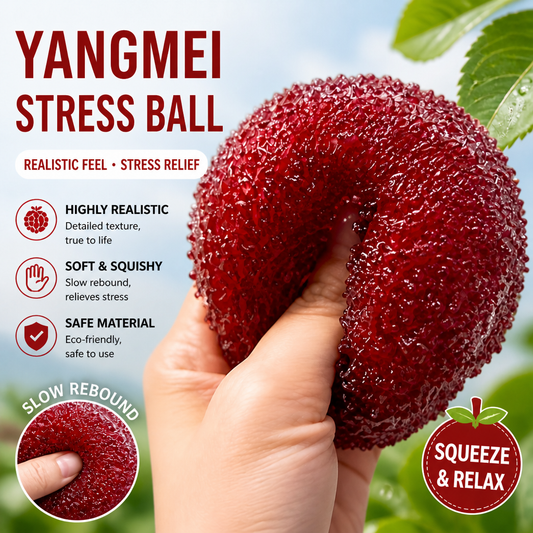 Red Cherry Crystal Slushy Ball (Zero bounce-back) Squish Fidget Toy