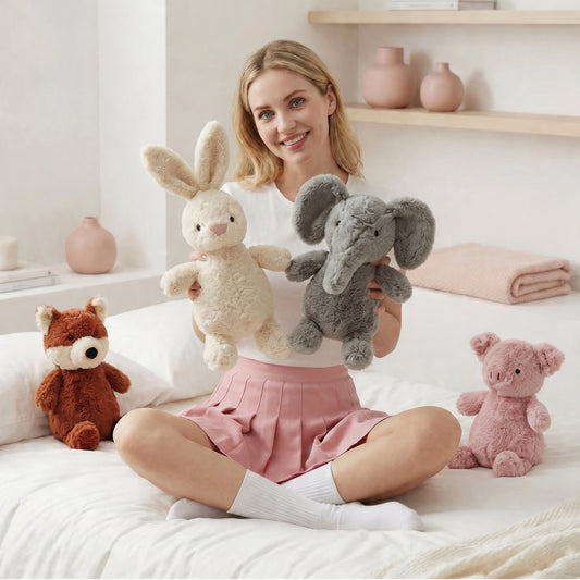 Kaiwatoy®Penguin Plush Toys, Rabbit Plush Toys, Fox Plush Toys, Elephant Comfort Blankets