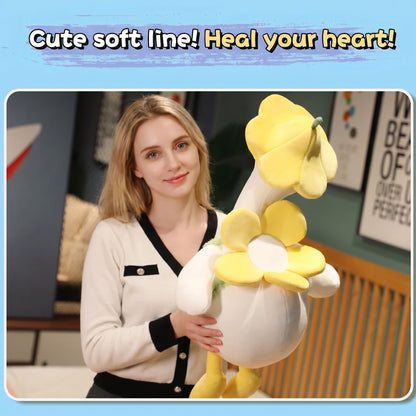 Kaiwatoy®Duck Duck Toy Duck Plush Doll Cuddly Pillow Bed Doll Birthday Gift for Girls