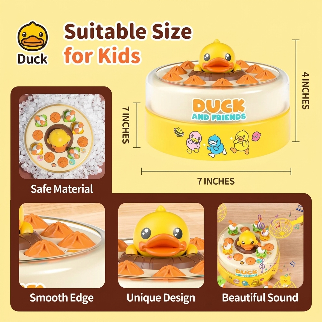 Kaiwatoy®Duck Games, Bounce and Catch Duck Board Games, Duck Game Toys