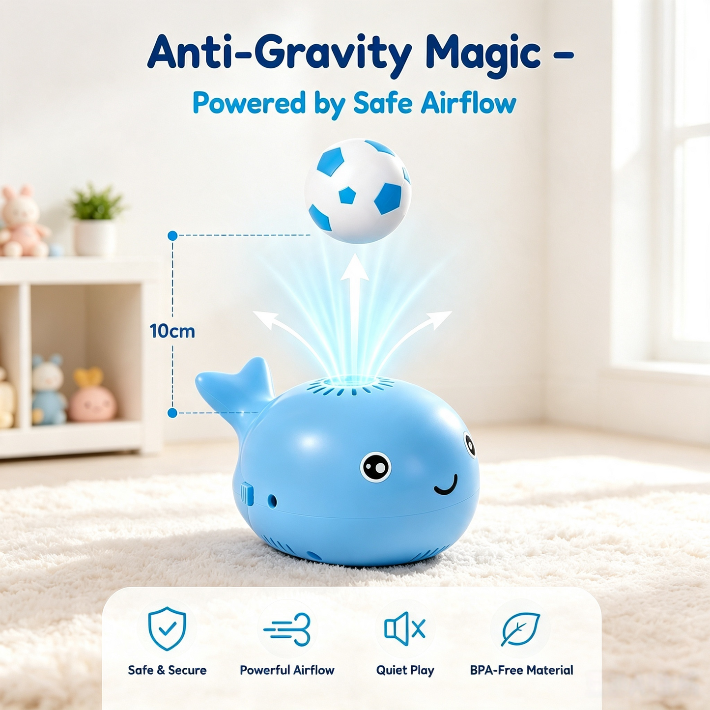 🔥 LIMITED TIME 50% OFF ⏰ | Floating Whale Sensory Ball –  Screen-Free Focus Training for Babies 6mo+