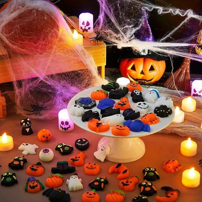 48 Stück Halloween Mochi Squishy Spielzeug als Geschenk für Kinder