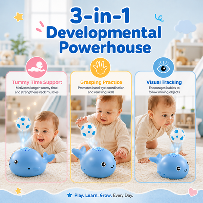 🔥 LIMITED TIME 50% OFF ⏰ | Floating Whale Sensory Ball –  Screen-Free Focus Training for Babies 6mo+