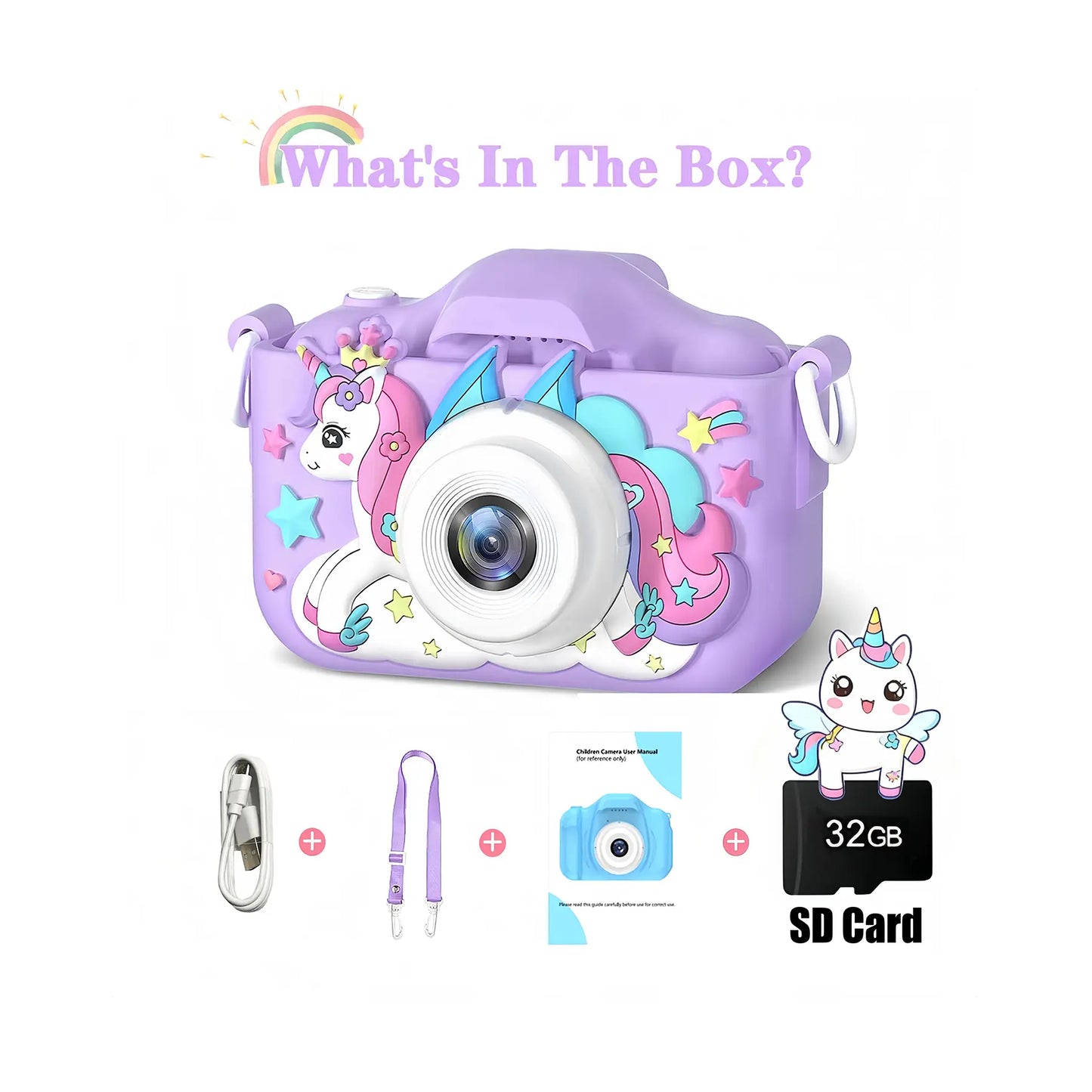 Kaiwatoy®Kids Digital Camera - Child Video Camera with Selfie Mode, HD Video Recording.Perfect Birthday orGifts for Kids (Ages 3-12)
