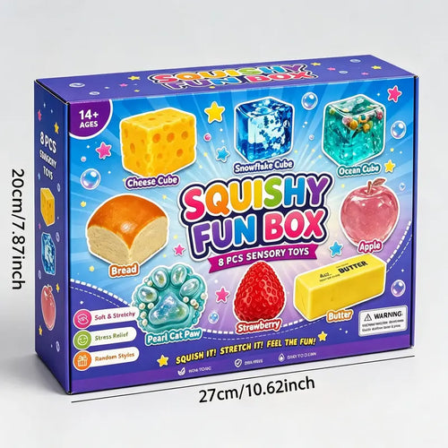 8-Piece Set Box Malt Sugar Stress Relief Fidget Toys