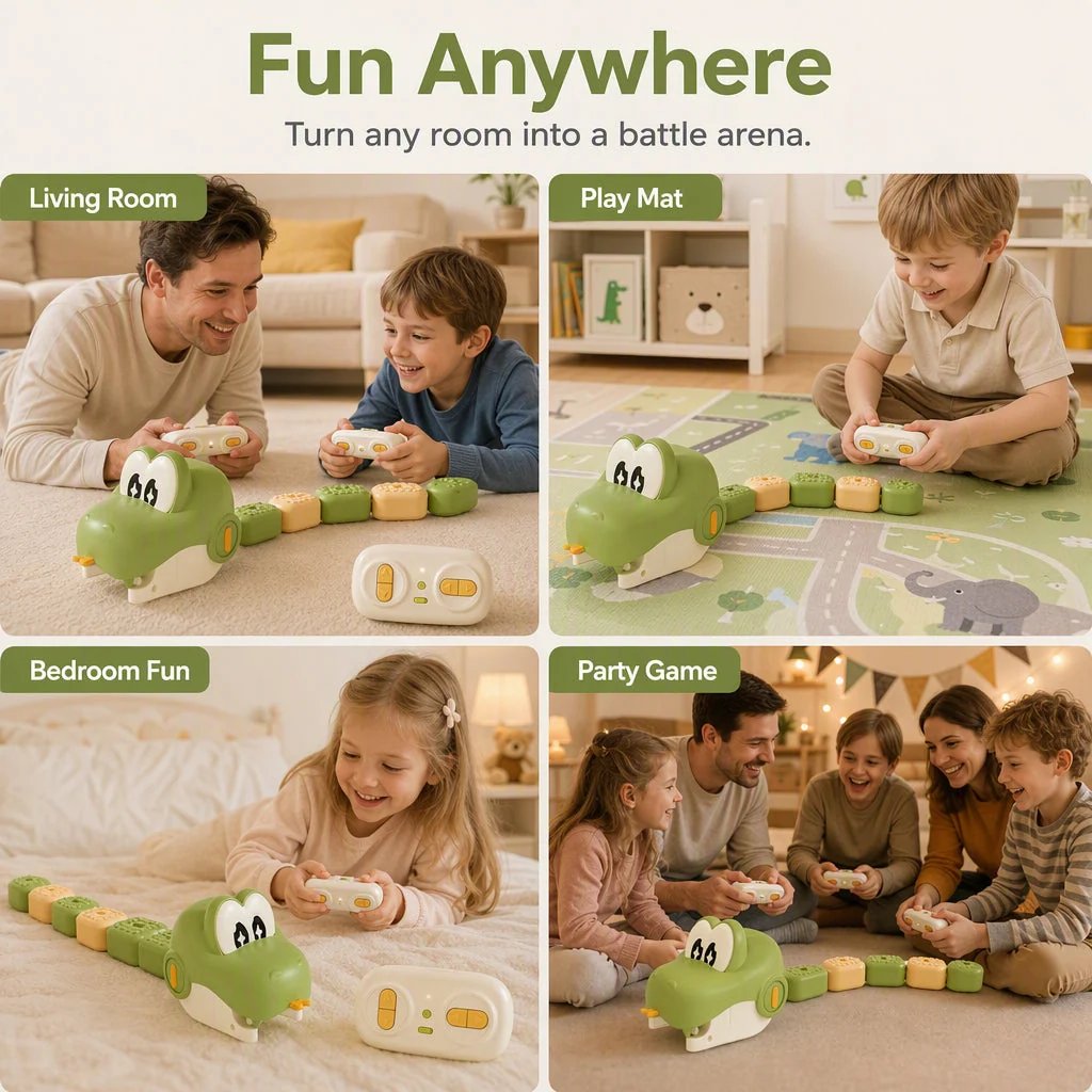 Remote Control Snake Toy with Magnetic Splicing Segments