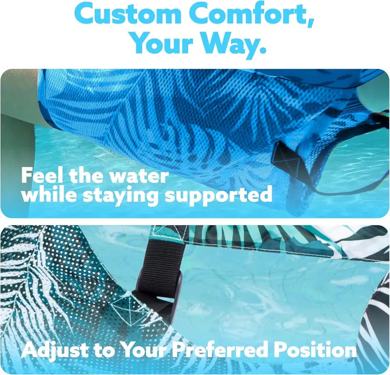 Kaiwatoy®Inflatable Pool Floats Adult, 2 Packs Floating Lounge Chairs , Blow up Pool Noodles for Adult Heavy Duty