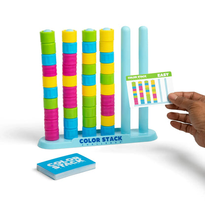 Color Stack Challenge-Fast-Paced Color Puzzle Game for Kids, Teens,and Families, Includes 2 Stack Racks, It's a quick and clever game for all ages!