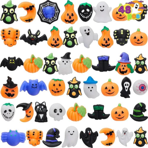 48 Stück Halloween Mochi Squishy Spielzeug als Geschenk für Kinder