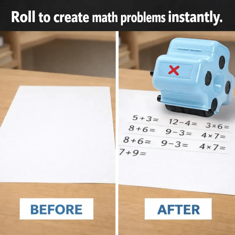 Kaiwatoy® 4-in-1 Mathe-Stempelroller
