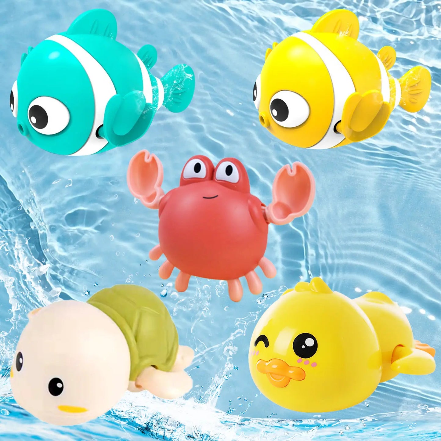 Kaiwatoy®Bath Toys for Toddlers, Cute Swimming Turtle Bath Toys for  Boy Girl Gifts, Water Pool Toys for Baby Toddler Toys, Wind-up Infant Bathtub Toys