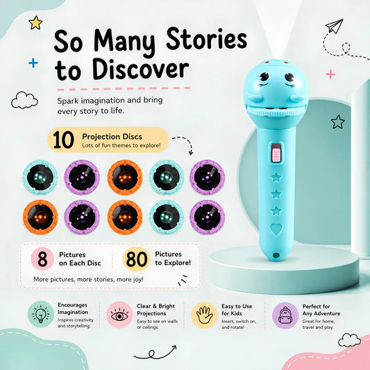 Kaiwatoy® Animal Story Projection Flashlight
