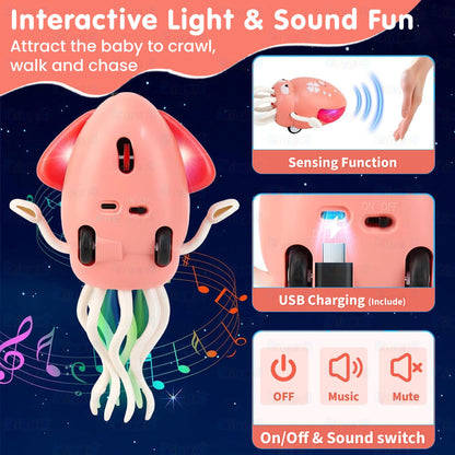 Electric Crawling & Dancing Octopus - Squid Toy