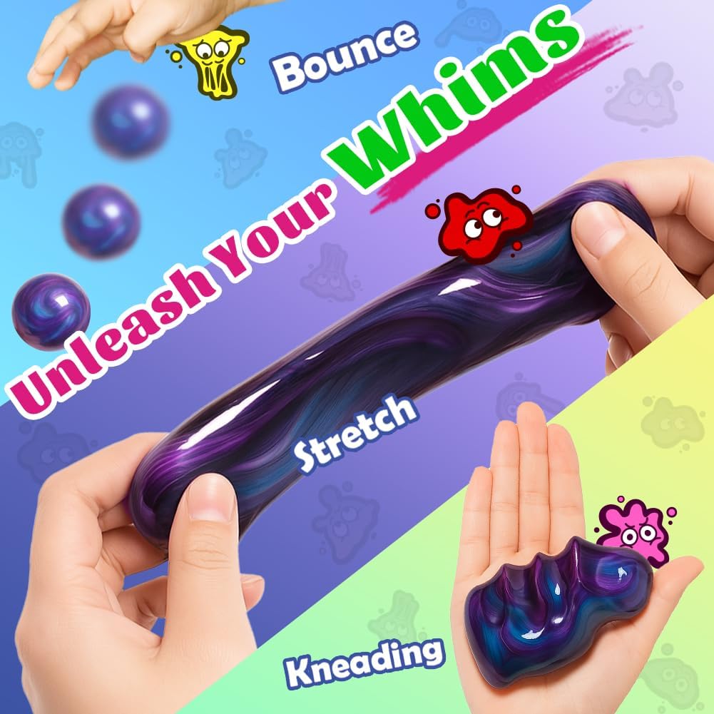 Kaiwatoy® Galaxy Putty Schleim für Kinder – Kindertagsgeschenk, Fidget Sensory Artistic Therapy Putty Spielzeug