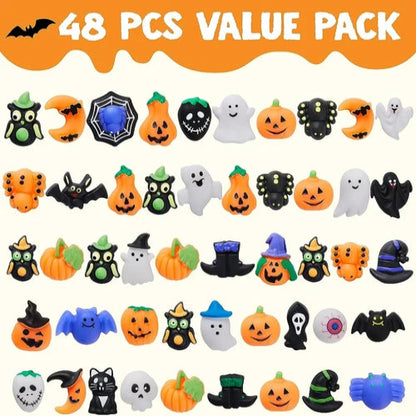 48 Stück Halloween Mochi Squishy Spielzeug als Geschenk für Kinder