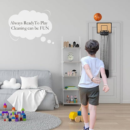 Over-the-Door Basketball Laundry Hoop,Basketball Hoop Laundry Hamper(Installation without drilling)