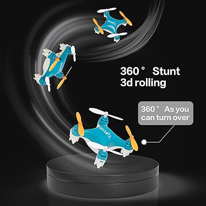 Kaiwatoy®Mini Remote Control Aircraft New Children's Toy Micro Aircraft Fixed Height Quadcopter Electronic Gadget