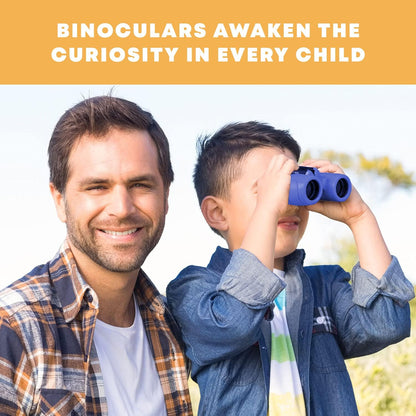 Kaiwatoy®Binoculars for Kids – Perfect Toy for Little Boys and Girls  – Powerful Magnification 8X21