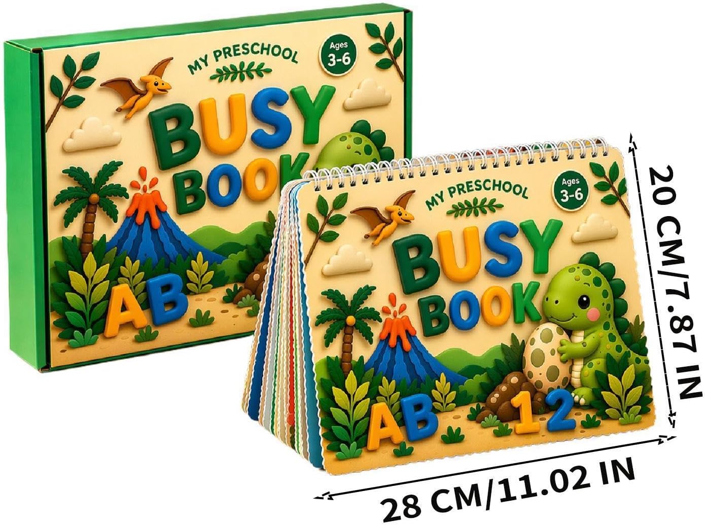 Reusable Activity Book with Stickers on DIN Sheets | Interactive Paper Sticker Activities for Matching, Coloring, and Fine Motor Skills Development, Ideal for Travel