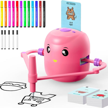 Kaiwatoy™ Zeichenroboter für Kinder – Zuschauen, Zeichnen und Ausmalen – 100 Zeichenkarten