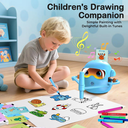 Kaiwatoy™ Zeichenroboter für Kinder – Zuschauen, Zeichnen und Ausmalen – 100 Zeichenkarten