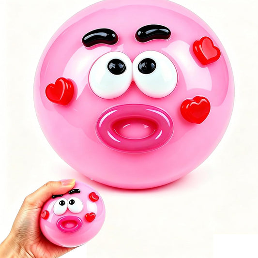 Kaiwatoy® Squishy Fidget Toy, Soft Sensory Toy with Interchangeable Faces