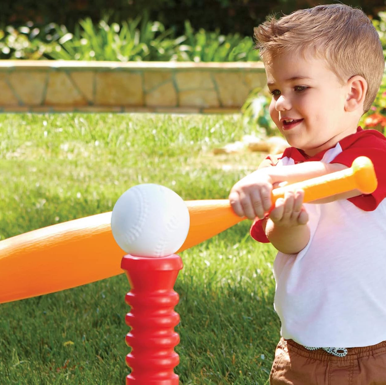 Kaiwatoy® T-Ball Set, Red, 4 Balls, for Toddlers Ages 18+ Months