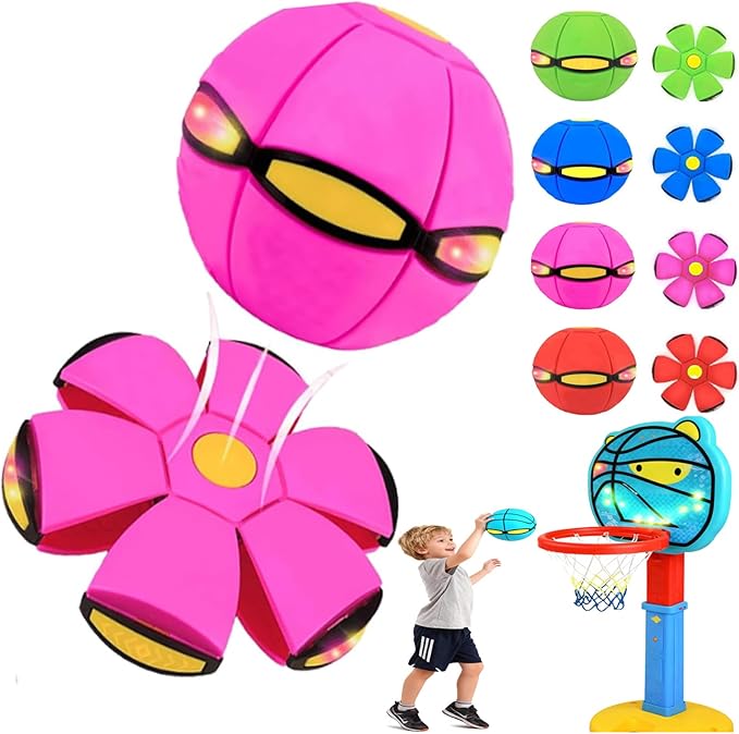 Kaiwatoy®Magic Ball, Kinder-Hüpfball, Eltern-Kind-Interaktion, frei zwischen zwei Formen umschaltbar, mit 6 Lichtern.