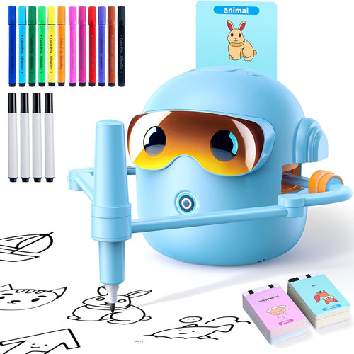 Kaiwatoy™ Zeichenroboter für Kinder – Zuschauen, Zeichnen und Ausmalen – 100 Zeichenkarten