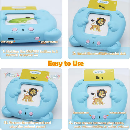 224/510 Words Bilingual Talking Flash Cards – English & Spanish | Autism Sensory Speech Therapy Toys for Toddlers 3-8 | Educational Gift