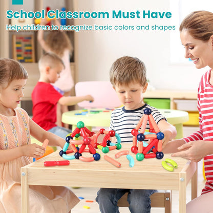Kaiwatoy® Magnetic Building Blocks for Kids Ages 4-8, STEM Construction Toys ,Set for Kid’s Early Educational Learning