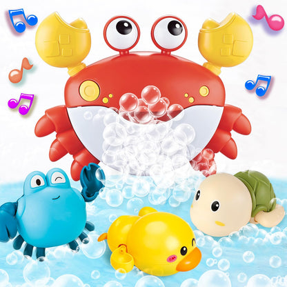 Kaiwatoy® Baby Bath Toys for Toddlers, Crab Bath Bubble Maker with 12 Songs