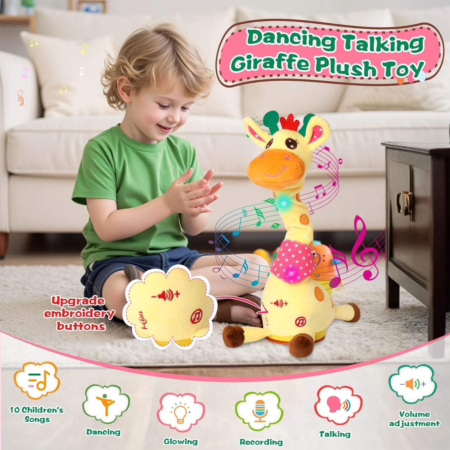 🦒 Interactive Singing Giraffe Plush Keeps Toddlers Entertained For Hours